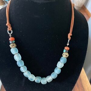 Blue Wave Marine Recycled Glass Beads